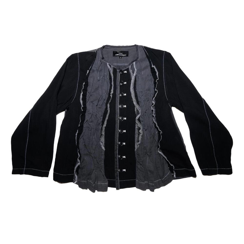 CdG tricot FW2018 Women's Layered Frills Shirt